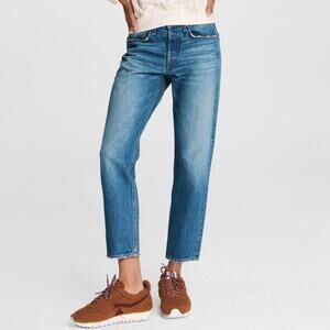 Rag & Bone Rosa Mid-Rise Ankle Boyfriend Clean Mick Blue Jeans Womens Sz 24 EUC